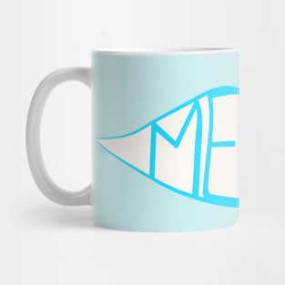 Meow - blue Mug